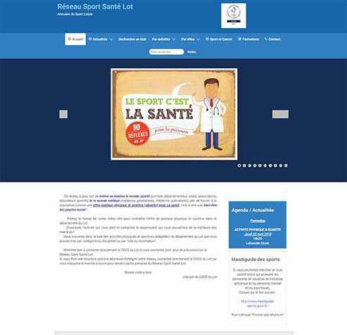 Joomla au service de la santé et du sport 